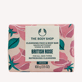British Rose Cleansing Face & Body Bar