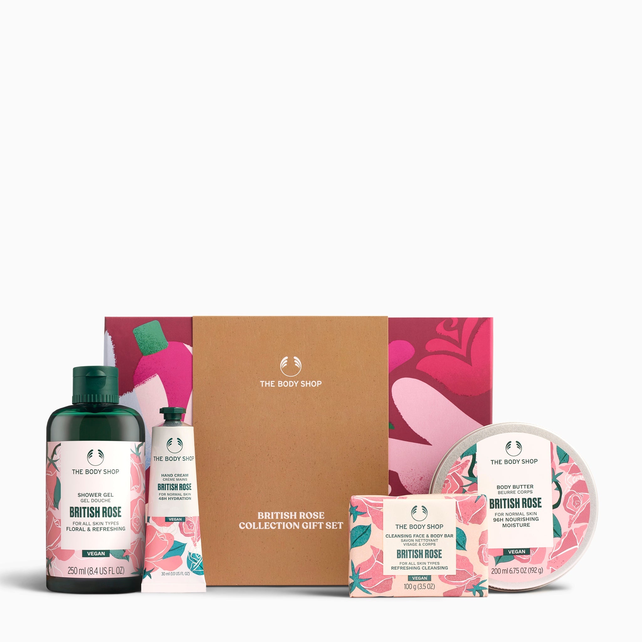 The Body Shop British Rose Collection set with box